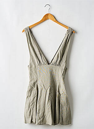 Robe courte sans manche sans manche vert ZARA femme