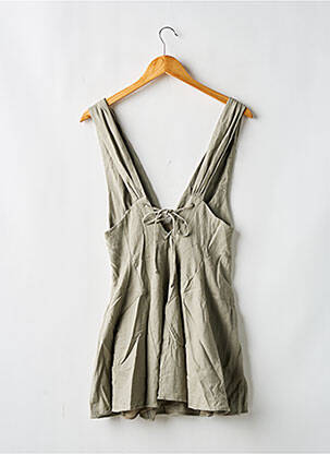 Robe courte sans manche sans manche vert ZARA femme