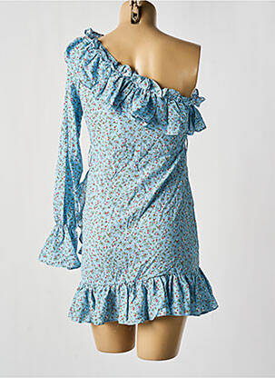 Robe courte manches longues manches longues bleu NASTY GAL femme