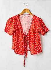 Blouse rouge GIRLS IN PARIS pour femme seconde vue