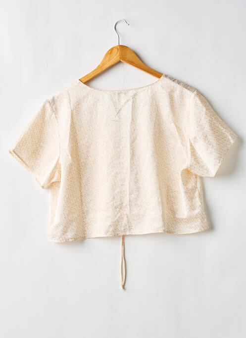 Top/caraco tissage satiné beige ETAM femme