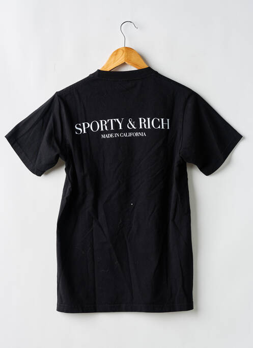 T-shirt noir SPORTY & RICH pour femme