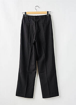 Pantalon droit stretch taille haute noir MANGO femme