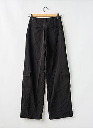Pantalon large taille à pinces taille haute noir NASTY GAL femme
