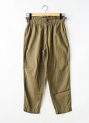 Pantalon droit taille haute taille haute vert SUD EXPRESS femme