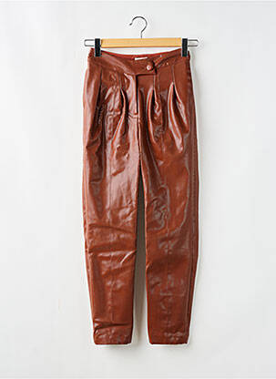 Pantalon droit coupe carotte taille haute marron CAMILA COELHO femme