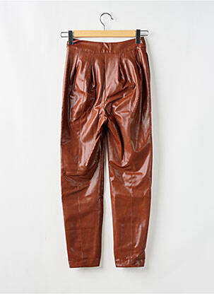 Pantalon droit coupe carotte taille haute marron CAMILA COELHO femme