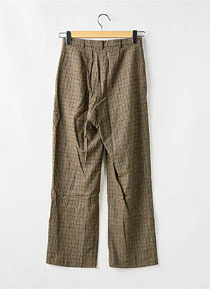 Pantalon droit stretch taille haute vert ROUJE femme