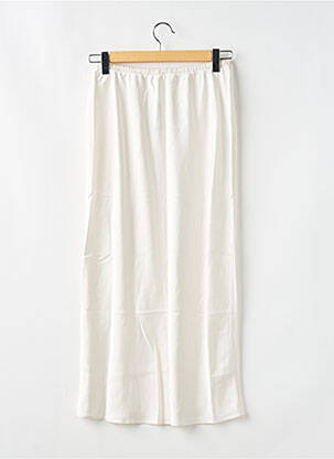 Jupe longue coupe fluide blanc LOUNGE femme