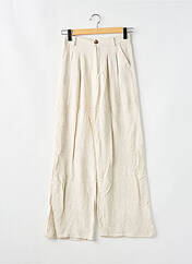 Pantalon large beige ELENZA BY L&L pour femme seconde vue