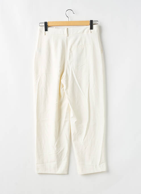 Pantalon 7/8 taille haute taille haute blanc ZARA femme