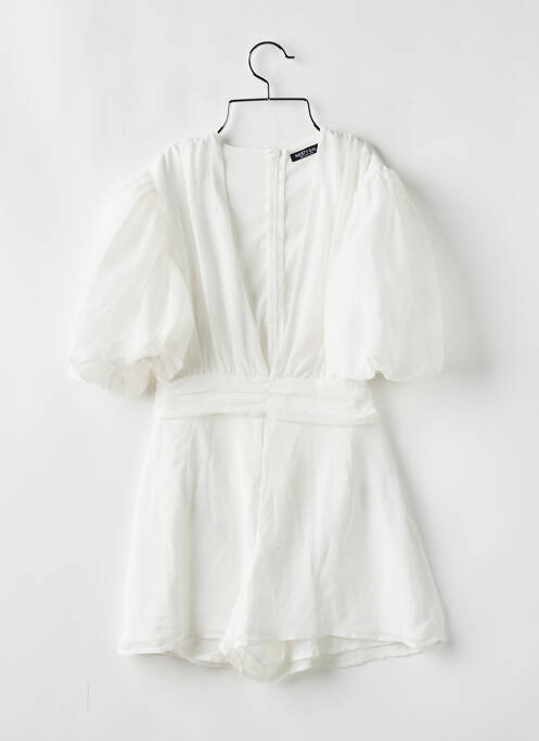 Combishort  manches courtes blanc NASTY GAL femme