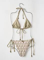 Maillot de bain 2 pièces vert LOUNGE pour femme seconde vue