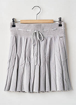 Jupe courte taille haute gris LOUNGE femme