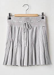 Jupe courte taille haute gris LOUNGE femme