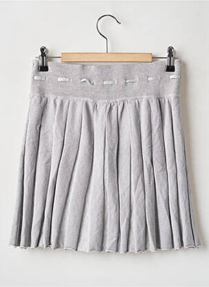 Jupe courte taille haute gris LOUNGE femme