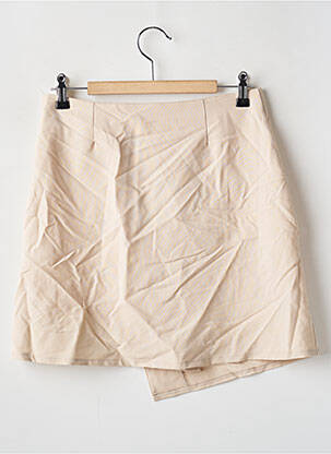 Jupe courte taille haute beige NASTY GAL femme