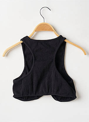 Débardeur tissage côtelé sans manche noir BOOHOO femme
