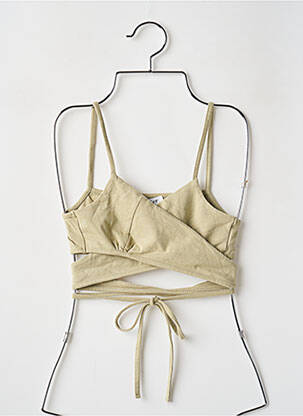 Top stretch fines bretelles vert LEGER BY LENA GERCKE femme