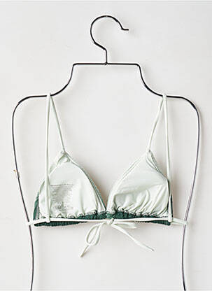 Haut de maillot de bain stretch haut triangles vert CHANTELLE femme