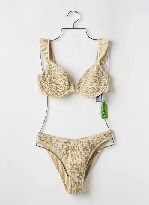 Maillot de bain 2 pièces vert NA-KD pour femme
