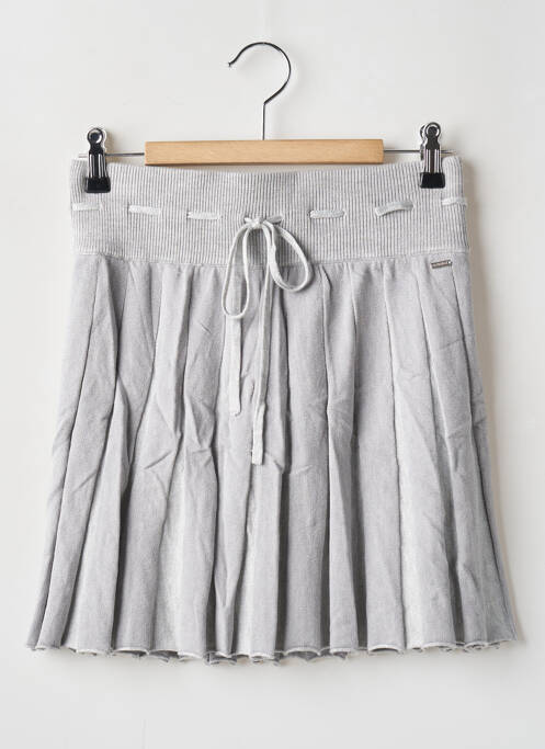 Jupe courte taille haute gris LOUNGE femme