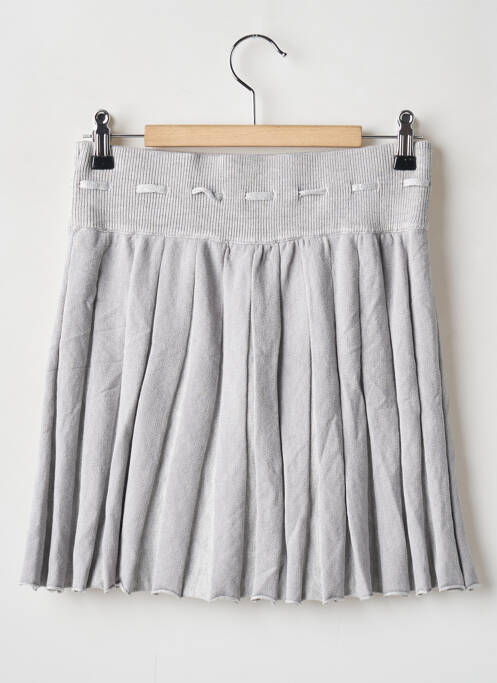 Jupe courte taille haute gris LOUNGE femme