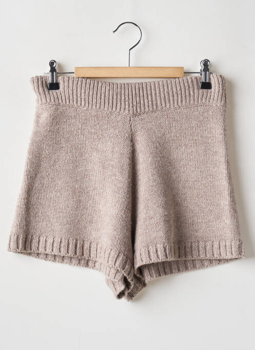 Short beige THE DROP pour femme