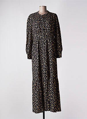 Robe longue manches longues manches longues noir MOLLY BRACKEN femme