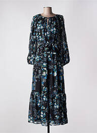 Robe longue manches longues manches longues noir DESIGUAL femme