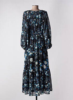 Robe longue manches longues manches longues noir DESIGUAL femme