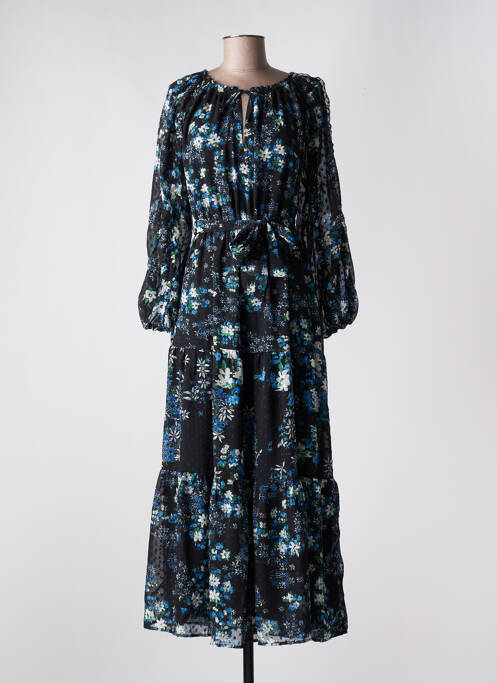 Robe longue manches longues manches longues noir DESIGUAL femme