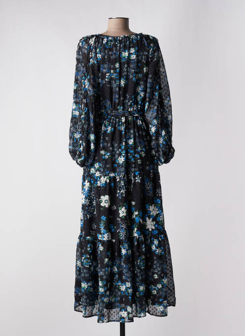 Robe longue manches longues manches longues noir DESIGUAL femme