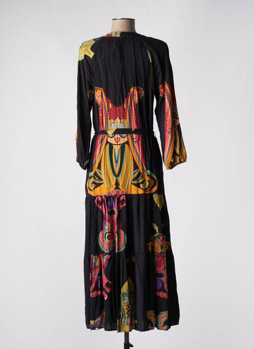 Robe longue manches longues manches longues noir DESIGUAL femme