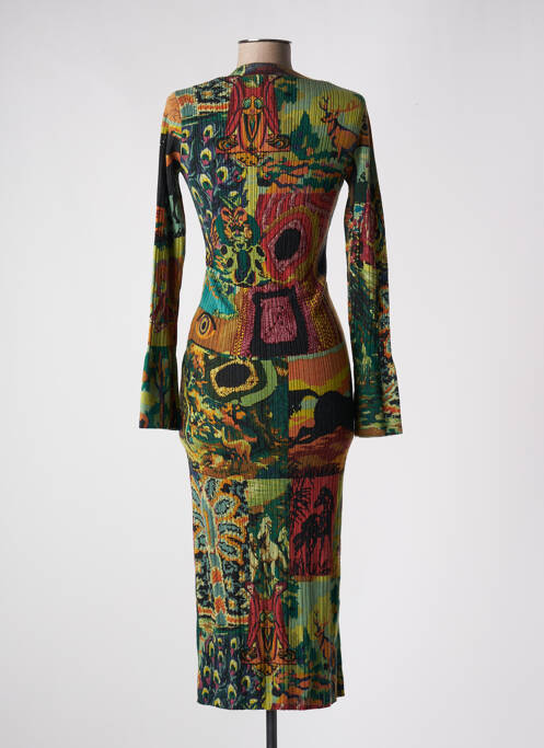 Gilet manches longues vert DESIGUAL pour femme