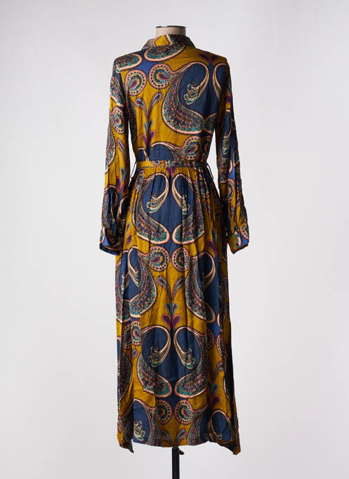 Robe longue jaune DIXIE pour femme