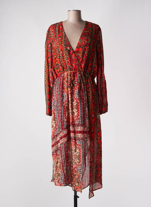 Robe longue rouge DESIGUAL pour femme