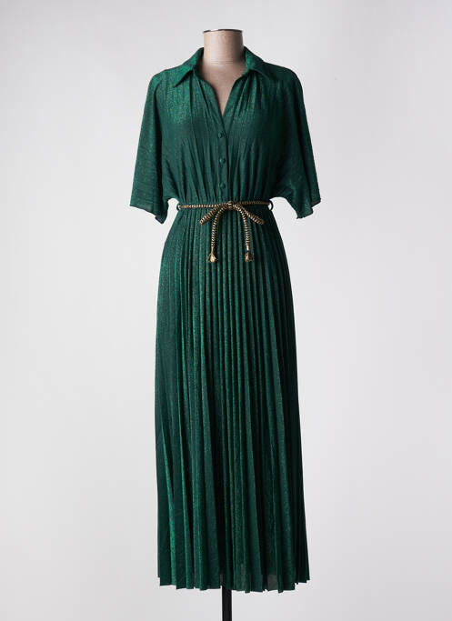 Robe longue vert DIXIE pour femme