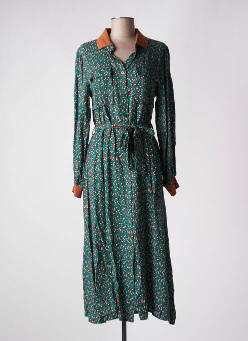 Robe longue vert DIXIE pour femme