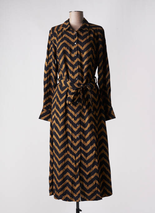 Robe mi-longue marron GARCIA pour femme