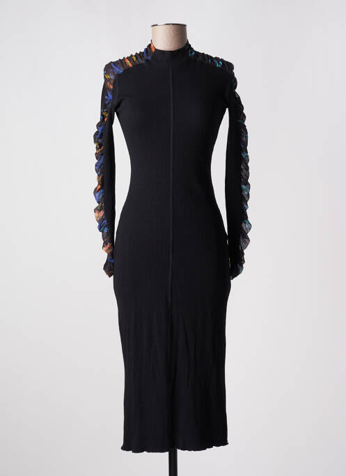 Robe mi-longue noir DESIGUAL pour femme