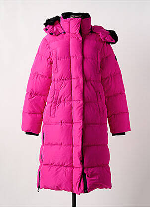 Doudoune poches a capuche rose DESIGUAL femme