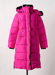 Doudoune poches a capuche rose DESIGUAL femme