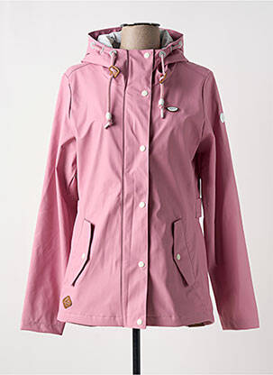 Coupe-vent manches longues a capuche rose RAGWEAR femme