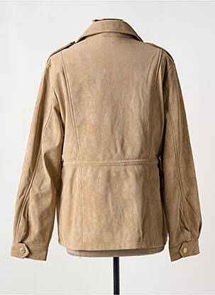 Veste casual col tailleur beige DESIGUAL femme