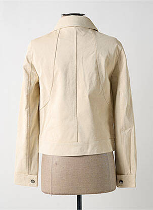 Veste casual coupe droite beige DESIGUAL femme