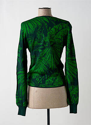 Gilet cache-cœur coupe cintrée vert DESIGUAL femme