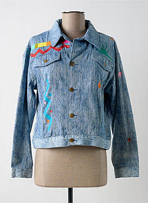 Veste casual coupe droite bleu LILI SIDONIO femme