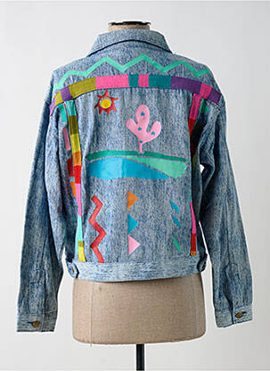 Veste casual coupe droite bleu LILI SIDONIO femme