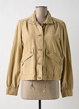 Veste casual coupe droite beige GARCIA femme